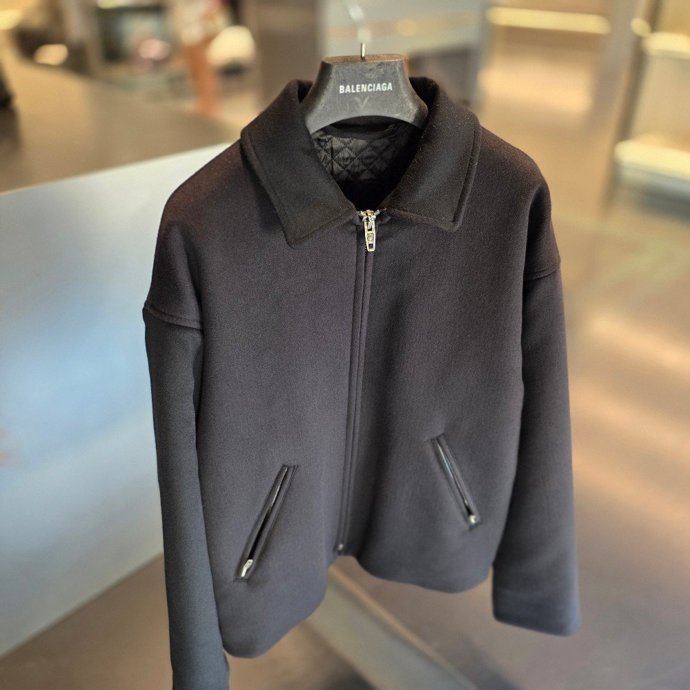 발렌시아가 더블 울 캐시미어 집업 자켓 772777 TPU14 1000
