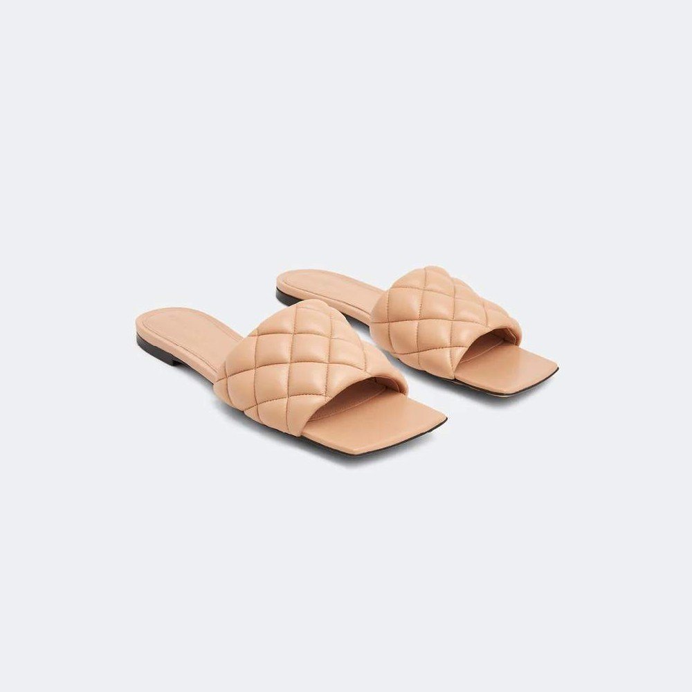 보테가베네타 패디드 스트레치 플랫 샌들 627710 VBRR0