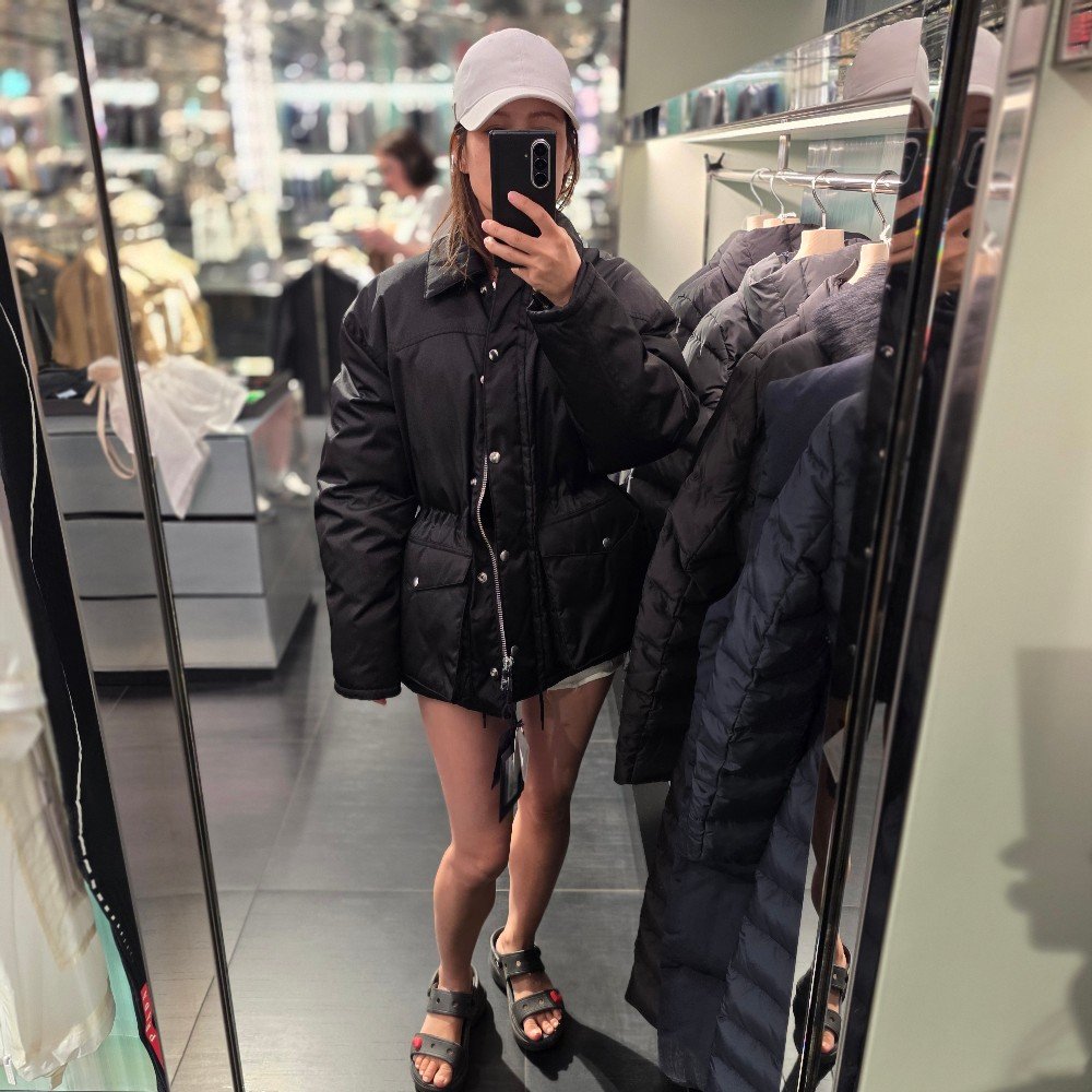 프라다 리나일론 여성 패딩 자켓 29C182