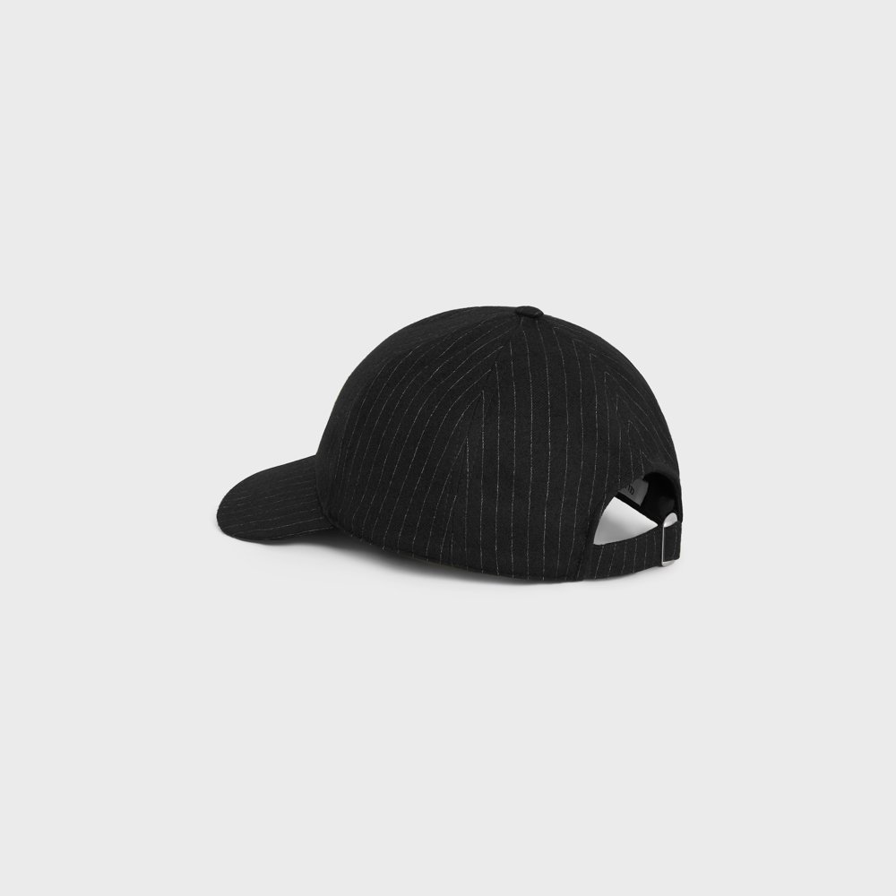셀린느 스트라이프 베이스볼 캡 2AUS9495R.38CE