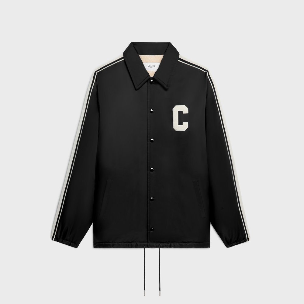 셀린느 C 로고 나일론 남성 코치 자켓 2W93C227R.38NO
