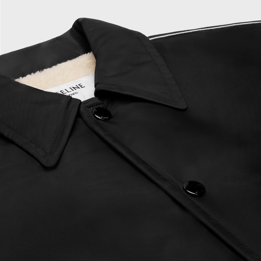 셀린느 C 로고 나일론 남성 코치 자켓 2W93C227R.38NO
