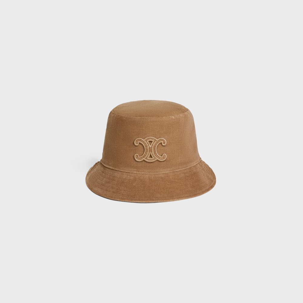 셀린느 트리옹프 코듀로이 버킷햇 2AUE00L81.02CM