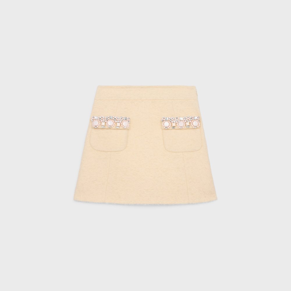 셀린느 부클레 여성 미니 스커트 RJ025333J.01VA